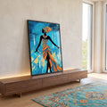 Quadro Decorativo Consciência Negra 05 - Estilo e Sofisticação para Sua Casa em ambiente decorado - quadros decorativos para sala