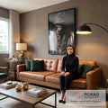 Quadro Decorativo Macaco Gangster - Arte Moderna e Sofisticada para Ambientes Ousados em sala de estar moderna - quadros decorativos para sala