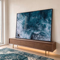 Quadro Decorativo Oceano Poderoso: Harmonia do Mar em ambiente decorado - quadros decorativos para sala