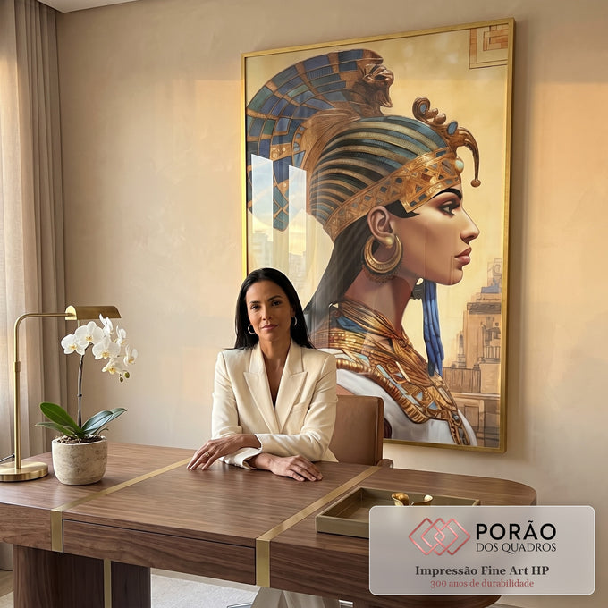 Quadro Decorativo Mitologia Egípcia 01 - Arte Sofisticada para o Seu Lar em escritorio moderno - quadros decorativos para sala
