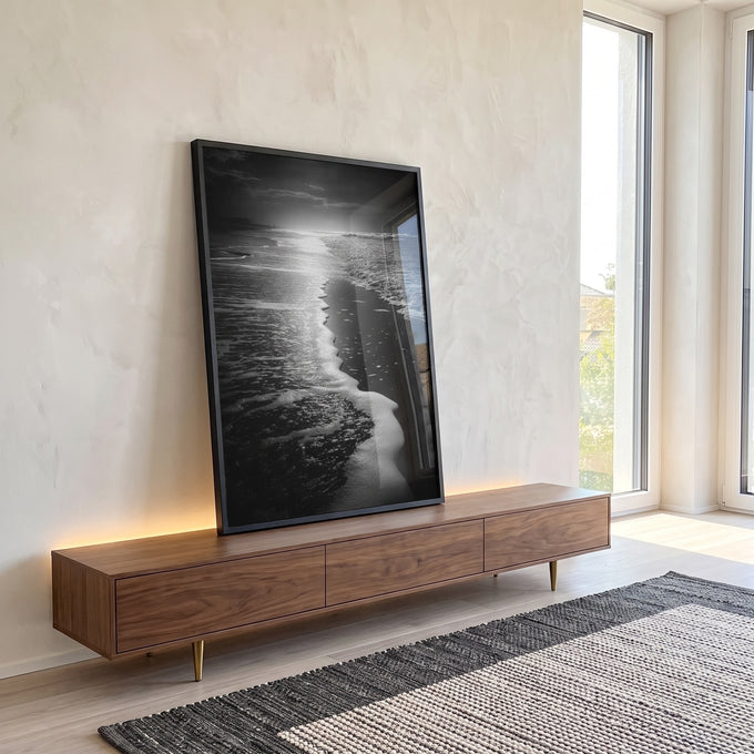 Quadro Decorativo Serenity Beach em ambiente decorado - quadros decorativos para sala