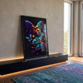 Quadro Decorativo: Borboletas Coloridas, Um Toque de Magia em ambiente decorado - quadros decorativos para sala