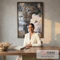 Quadro Decorativo Leões Estilizados Modernos em escritorio moderno - quadros decorativos para sala