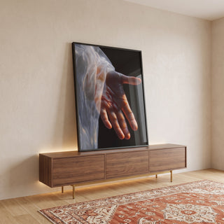 Quadro Decorativo Mão da Esperança: Arte que Conecta em ambiente decorado - quadros decorativos para sala