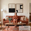 Quadro Decorativo: Essência Geométrica - Charme e Modernidade em sala de estar moderna - quadros decorativos para sala