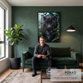 Quadro Decorativo Jagua ? A Elegância da Natureza em Sua Parede em sala de estar moderna - quadros decorativos para sala