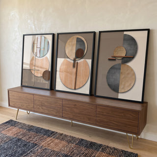 Quadro Decorativo: Abstração Vibrante - Um Toque de Classe em ambiente decorado - quadros decorativos para sala