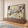 Quadro Decorativo Minimalista Enérgico em ambiente decorado - quadros decorativos para sala