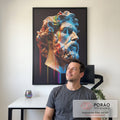 Quadro Decorativo Mitologia Grega - Elegância e Cultura para sua Parede em escritorio moderno - quadros decorativos para sala