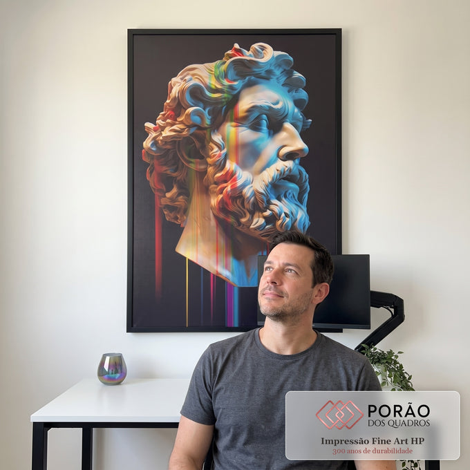 Quadro Decorativo Mitologia Grega - Elegância e Cultura para sua Parede em escritorio moderno - quadros decorativos para sala
