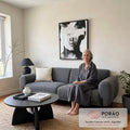 Quadro Decorativo Mistério em Preto e Branco em sala de estar moderna - quadros decorativos para sala