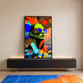 Quadro Decorativo Liberdade em Cores: Moderno Vibrante em ambiente decorado - quadros decorativos para sala