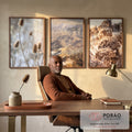 Quadro Decorativo Vista Outonal: Serenidade & Cores Vibrantes em escritorio moderno - quadros decorativos para sala