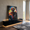 Quadro Decorativo Aranha e Veneno - Duelo Moderno para sua Decoração em ambiente decorado - quadros decorativos para sala