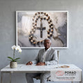 Quadro Decorativo Rosário - Elegância e Durabilidade para sua Decoração em escritorio moderno - quadros decorativos para sala