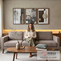 Quadro Decorativo: Inspiração e Paz Interior em sala de estar moderna - quadros decorativos para sala