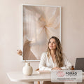 Quadro Decorativo Floral Elegante em escritorio moderno - quadros decorativos para sala