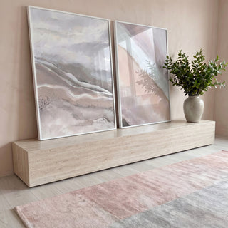 Quadro Decorativo Ocean & Mountain: Refúgio da Alma em ambiente decorado - quadros decorativos para sala