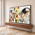 Quadro Decorativo - Energia Minimalista Vibrante em ambiente decorado - quadros decorativos para sala