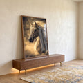 Quadro Decorativo A Fluidez Do Cavalo em ambiente decorado - quadros decorativos para sala