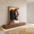 Quadro Decorativo Serenidade e Fé em ambiente decorado - quadros decorativos para sala