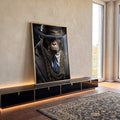 Quadro Decorativo Macaco Gangster - Arte Exclusiva para Transformar sua Decoração em ambiente decorado - quadros decorativos para sala