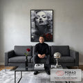 Quadro Decorativo Marilyn 07 - Elegância e Estilo para Sua Parede em sala de estar moderna - quadros decorativos para sala