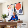 Quadro Decorativo Vibrações Coloridas - Transforme seu Espaço em escritorio moderno - quadros decorativos para sala