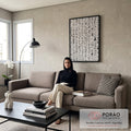 Quadro Decorativo Hieróglifos Modernos em sala de estar moderna - quadros decorativos para sala