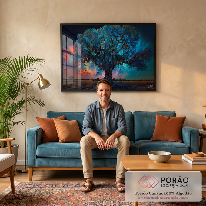 Quadro Decorativo Árvore da Vida: Renove Seu Espaço em sala de estar moderna - quadros decorativos para sala