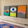 Quadro Decorativo Ondulações Abstratas: Transforme Seu Espaço em ambiente decorado - quadros decorativos para sala