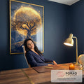Quadro Decorativo Árvore da Vida - A Beleza da Natureza em escritorio moderno - quadros decorativos para sala