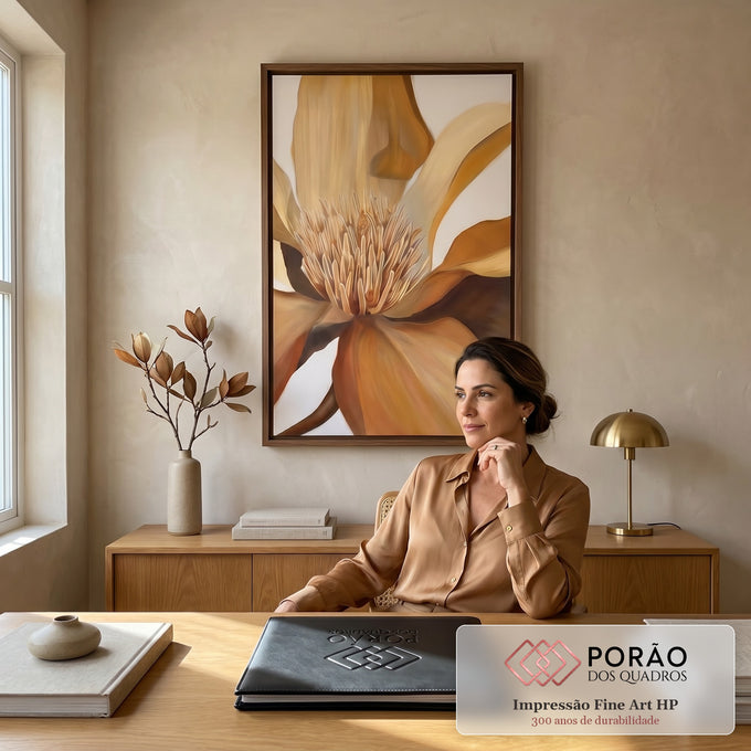 Flor - quadro decorativo para escritorio | Porao dos Quadros