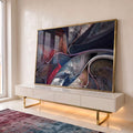 Quadro Decorativo Explosão Caleidoscópica: Inspiração Única em ambiente decorado - quadros decorativos para sala