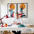 Quadro Decorativo Minimalista - Sofisticação para Seu Ambiente em escritorio moderno - quadros decorativos para sala