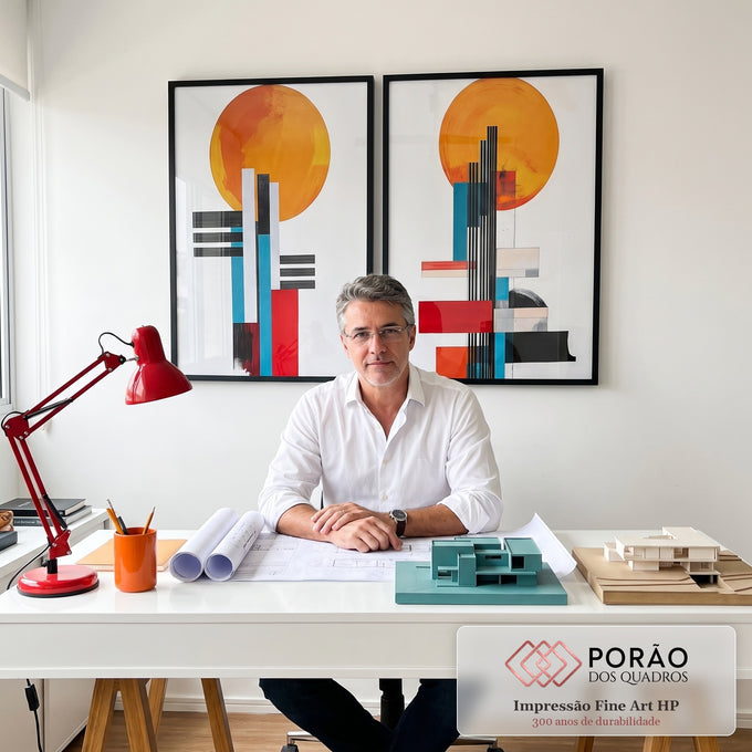 Quadro Decorativo Minimalista - Sofisticação para Seu Ambiente em escritorio moderno - quadros decorativos para sala