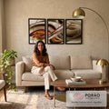 Quadro Decorativo Encanto Celestial: Estrelas que Falam em sala de estar moderna - quadros decorativos para sala