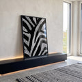 Quadro Decorativo Zebra Elegante em ambiente decorado - quadros decorativos para sala