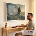 Quadro Decorativo: Caminho Sobre as Águas em escritorio moderno - quadros decorativos para sala