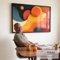 Quadro Decorativo Abstração de Pura Energia em escritorio moderno - quadros decorativos para sala