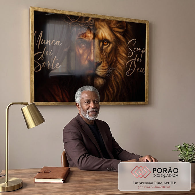 Quadro Decorativo: Força e Sabedoria em escritorio moderno - quadros decorativos para sala