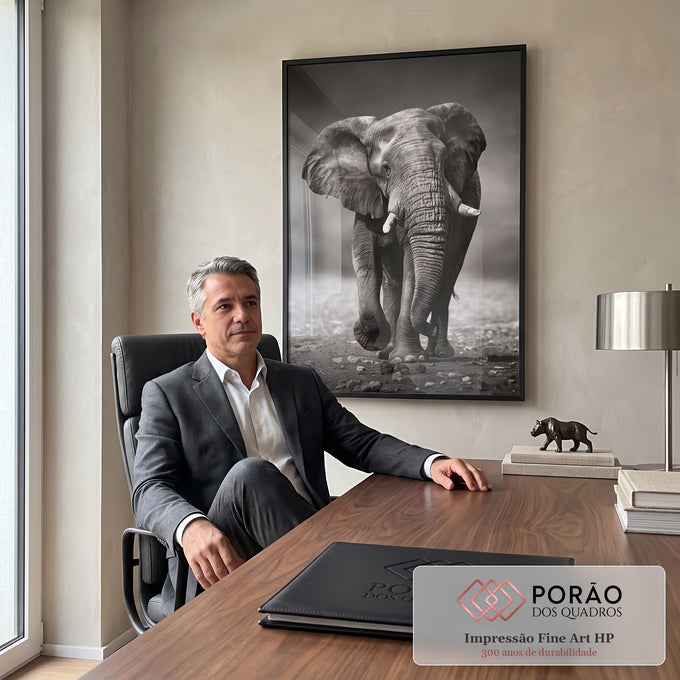 Elefante - quadro decorativo para escritorio | Porao dos Quadros