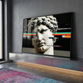 Quadro Decorativo - Escultura Clássica em ambiente decorado - quadros decorativos para sala