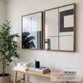 Quadro Decorativo: Essência Geométrica - Charme e Modernidade em escritorio moderno - quadros decorativos para sala
