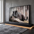 Quadro Decorativo Beleza Negra: Toque de Majestade em ambiente decorado - quadros decorativos para sala