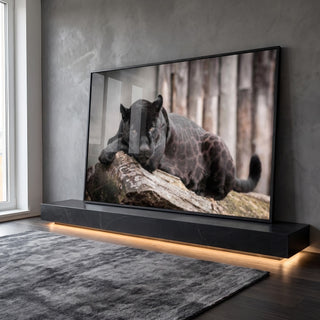 Quadro Decorativo Beleza Negra: Toque de Majestade em ambiente decorado - quadros decorativos para sala