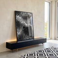 Quadro Decorativo Harmonia em Preto e Branco em ambiente decorado - quadros decorativos para sala
