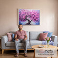 Quadro Decorativo Primavera Mística: Renove Seu Espaço em sala de estar moderna - quadros decorativos para sala