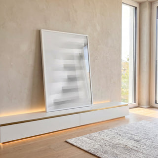 Quadro Decorativo Minimalismo Elegante - Harmonize Seu Espaço em ambiente decorado - quadros decorativos para sala