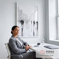 Quadro Decorativo Cidade Vibrante: Essência Urbana em Foco em escritorio moderno - quadros decorativos para sala